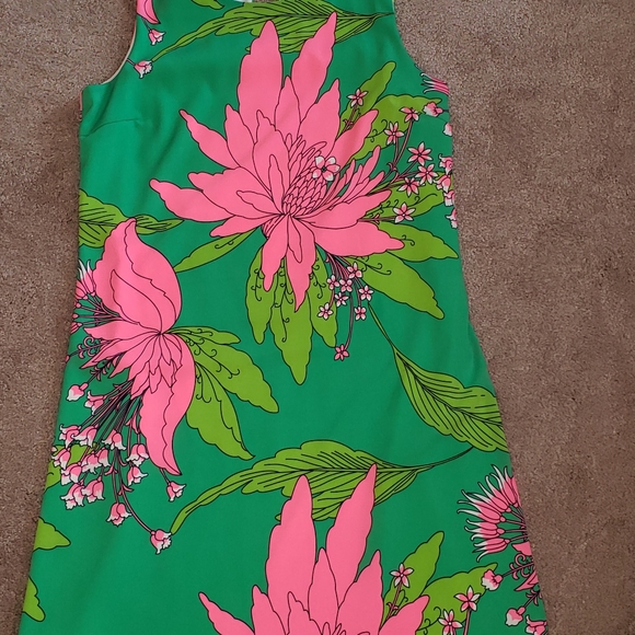 SUMMER BRIGHT JULIE BROWN SHIFT DRESS - Picture 12 of 13
